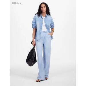 NWT Madewell The Harlow Wide-Leg Jean: Airy Denim Edition Size 31 Retail $138